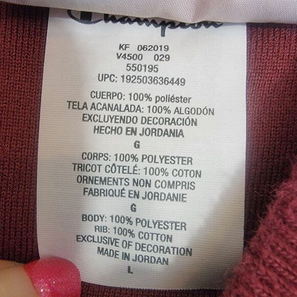 Champion Authentic Athleticwear Sherpa Fleece Mens Large Varsity Style Jacket - Picture 10 of 13